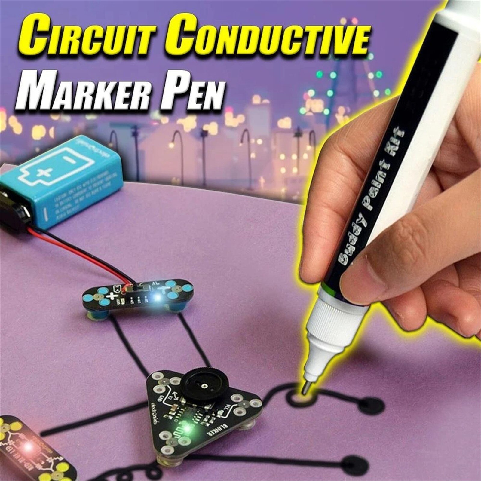 6ml Conductive Ink Pen Electronic Circuit Drawing Pen Diy Circuit Repair Drawing Ink Pen Instantly Magical Conductive Pen
