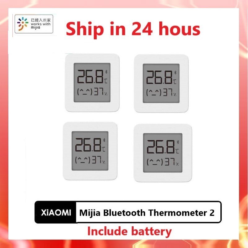 Xiaomi Mijia Bluetooth Thermometer 2 Wireless Smart Electric Digital Hygrometer Thermometer Work with Mijia APP