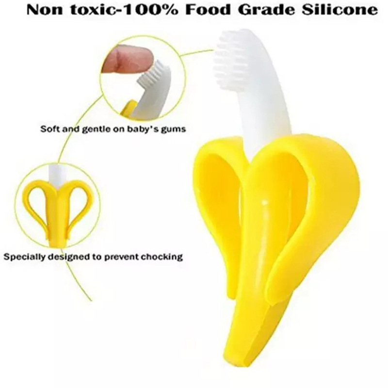 Anneau de dentition en Silicone sans BPA pour bébés, jouets, brosse à dents, soins dentaires, perles d'allaitement, pour enfants