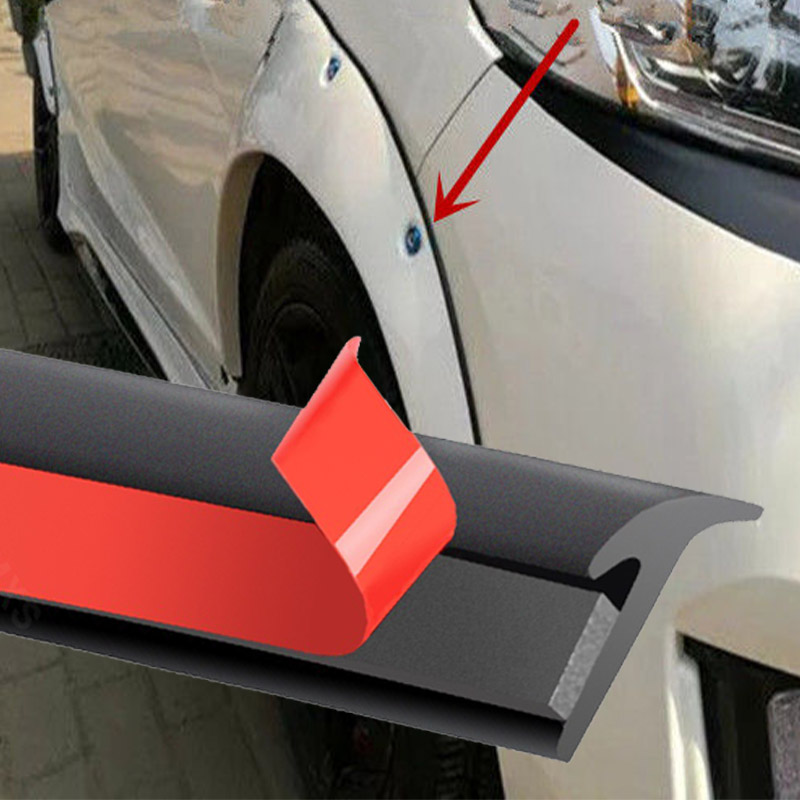 Universele Zelfklevende Auto Rubber Auto voor Spatbord Flare Schuine T-Type Afdichting Rand Kloof Strips Waterdichte Geluiddichte bescherming