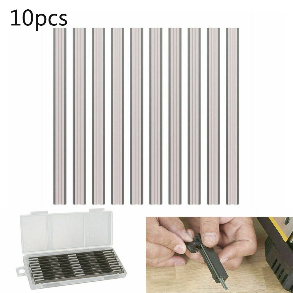 10Pcs 82Mm Schaafbeitels Omkeerbare Elektrische Schaafbeitels Boxed Hss Voor Makita Voor Bosch Power Gereedschap Slijpmachines