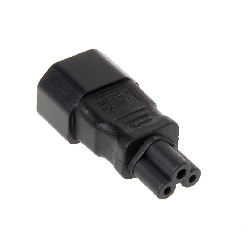 Iec 320 C14 3-Pin Male Naar C5 3-Pin Female Power Plug Converter Adapter B85B
