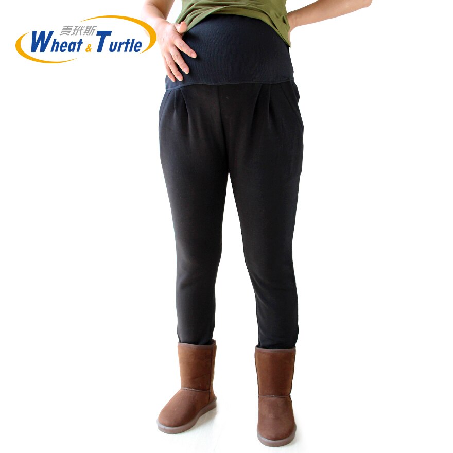 Big Size Winter Maternity Velvet Leggings XL XXL 3XL 4XL Adjustable High Elastic Legging Pants For Pregnant Women Warm Clothes