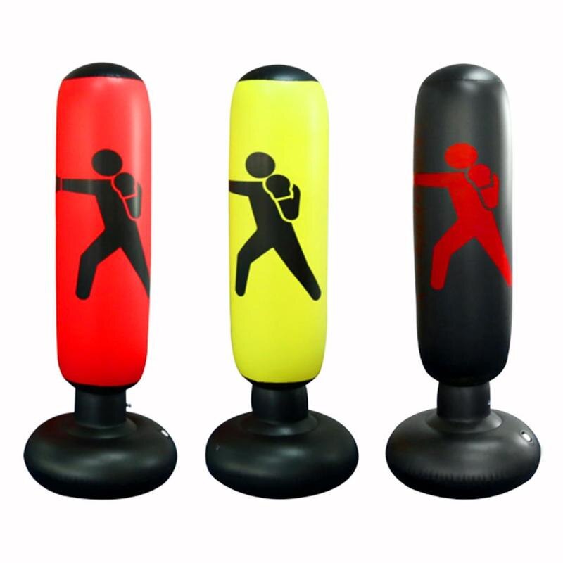 Pvc Sandbag Inflatable Boxing Bag Foldable Tumbler Boxing Bag Fitness Punching Training Bag Type O6E0