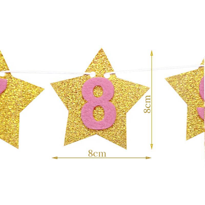baby shower Kids Frist Birthday Banners 12 Months Photo Frame Bunting Garland Boy Girl 1st One Year Party Decoration Supplies