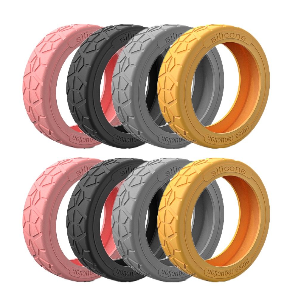 4/8 stücke 5cm Silikon Reisegepäck Caster Schuhe mit Silent Sound Koffer Räder Schutz abdeckung Trolley Box Rollen Abdeckung: Gold