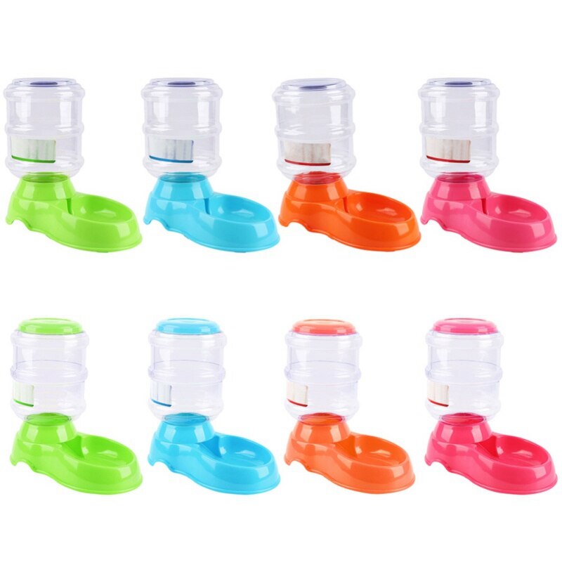 Automatic Eat Drink Supplies Pet Dog Cat Feeder Drinkers Water Dispenser Cat Dog Feeding Drinking Machine Pet Animal No Power