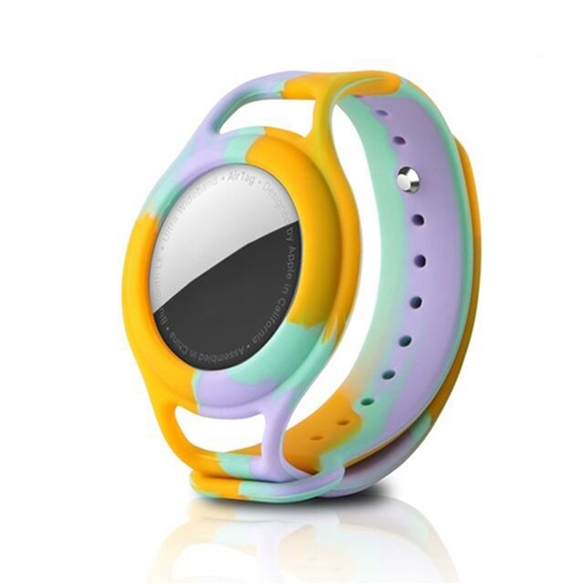 Case for Apple AirTags Kids Soft Silicone Strap Air Tag Anti-Lost Bracelet Protective Cover Shell for AirTag children Strap: 8