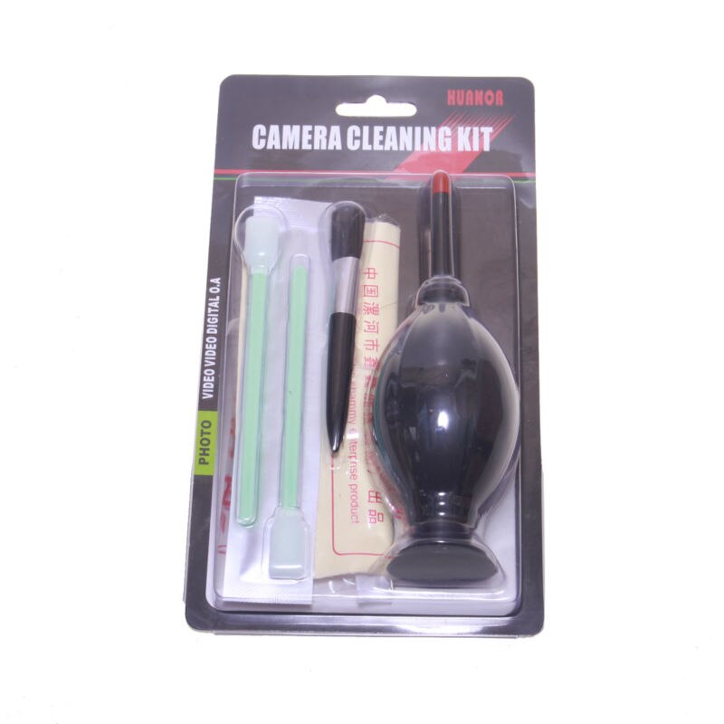 Limpieza de cámaras Kit 6 in1 ventilador de hisopos sensores seco + lente paño + cepillo para Canon Nikon Sony todos lente de cámara DSLR