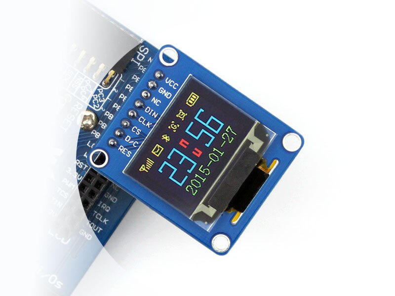 O envio gratuito de 0.95 polegada RGB OLED, a interface SPI, em linha reta/vertical pinheader