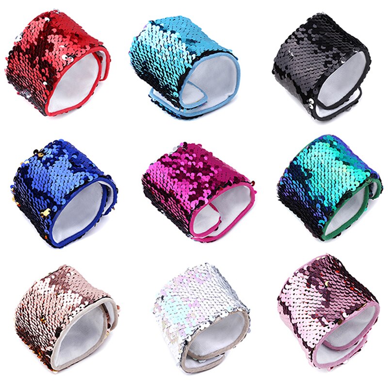 Multicolor Mermaid Sequin Wrap Bracelet Women Daily General Jewelry Decoration Wristband DIY