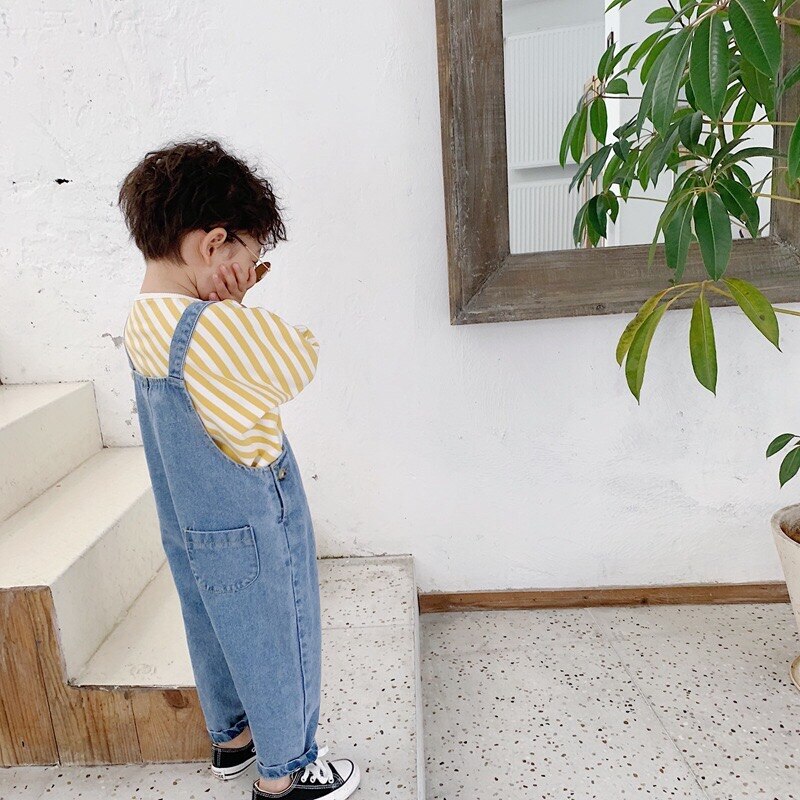 Høst låve baby jenter låve 3-8 år kjeledress jeansbukse
