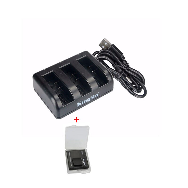 Voor Xiaomi Yi 4K 4k + Xiaoyi 4K Lite Batterij 1000Mah Batterij W/Oplader Voor xiaoyi Yi 4K 2 Actie Camera Batterij Accessoires Set: Set 1