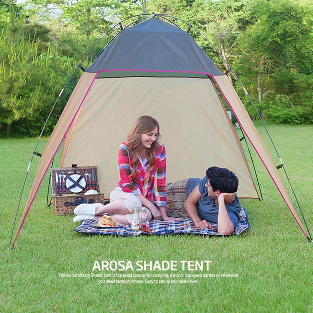Outdoor Canopy Lightweight Camping Tent Beach Shade Awning w Carrying Bag for Camp Picnic Fishing BBQ Backyard ultralight tent