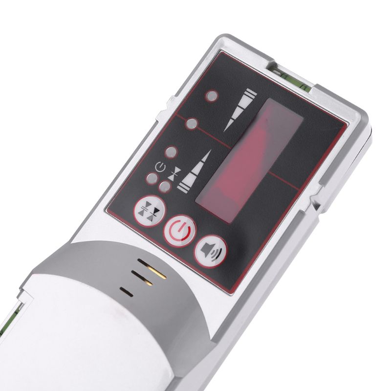 Level Detector Red Beam Light 635nm Cross Line Outdoor Receiver with Clamp