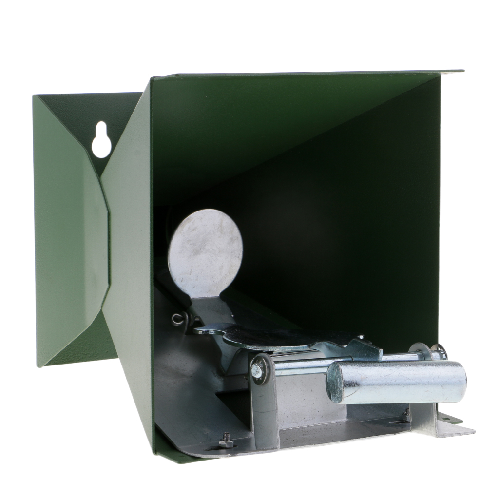 Zurücksetzende zielscheibe 2.5mm, robuste stahlkugelfalle & zielscheibe 14 x 14cm