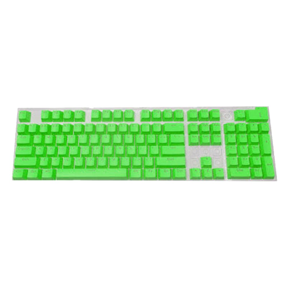 Capuchons de touches de clavier vierge pour clavier mécanique Cherry MX, ABS, 104, double, barre d&#39;espace, interrupteurs: Green