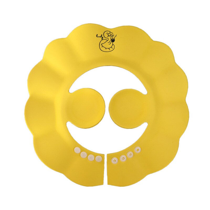 Baby Shampoo Cap For 0-3 Years Child Ear Protection Kids Bath Accessories Waterproof Adjustable EVA Material Animal Pattern Type: Duckling Ribbon