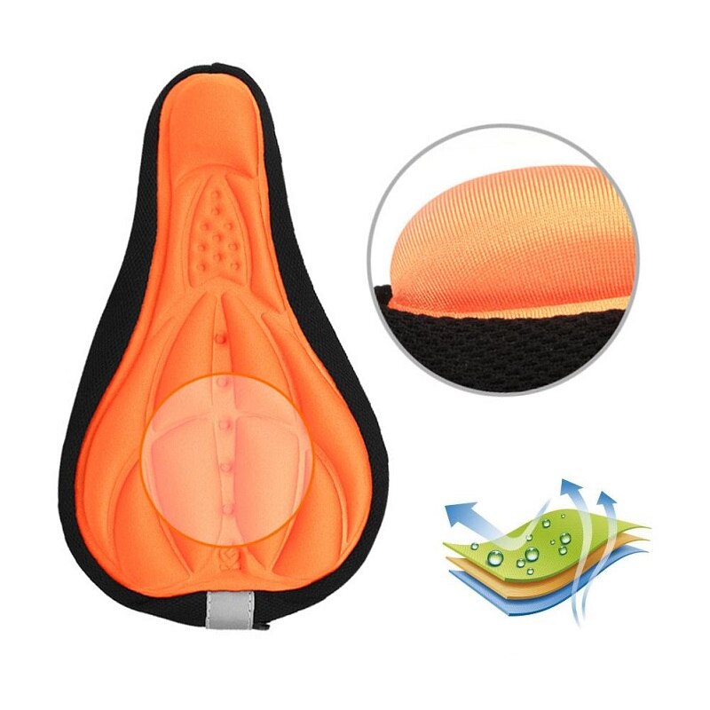 Housse de siège de vélo BMX, tapis de selle de vélo, Super doux, éponge 3D en Silicone, coussin de cyclisme confortable et respirant