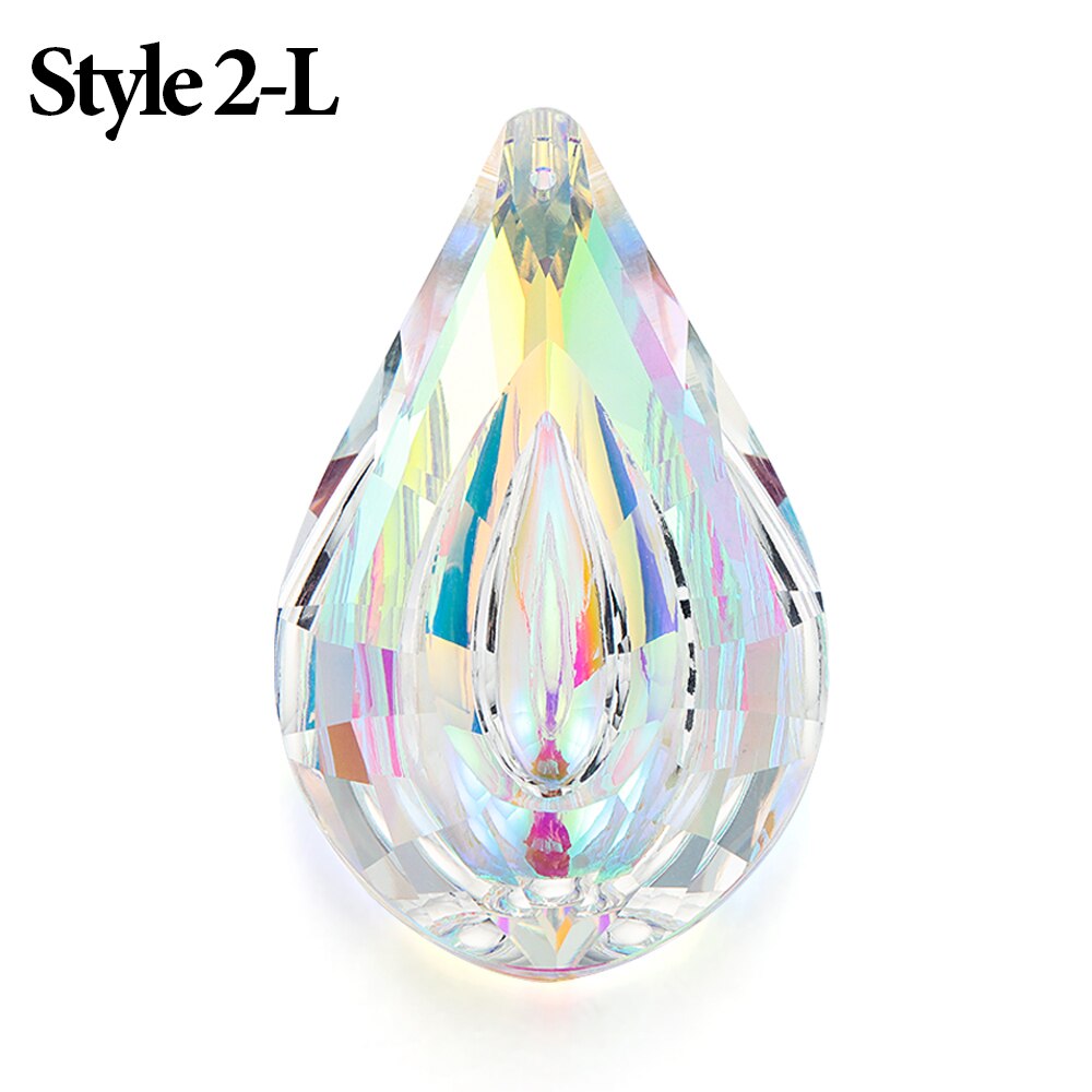 30mm Lamp Ball Prism Crystal Ball Sun catcher Rainbow Maker Window Hanging Ornament Sun Catcher Home Garden Decor: Style 2-L