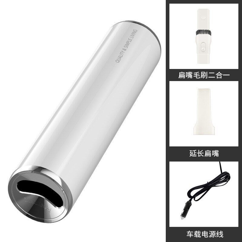 Mini Vacuum,Small Cordless Handheld Vacuum, USB Rechargeable, Easy to Clean Desktop,Drawer, Car Interior and Other Crevices: White Wired