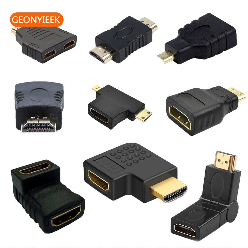Wiele rodzajów 1080P Adapter konwerter HDMI-kompatybilny z mikro złącze żeńskie USB Extender z wejściem HDMI, przedłużenie kabla przewód