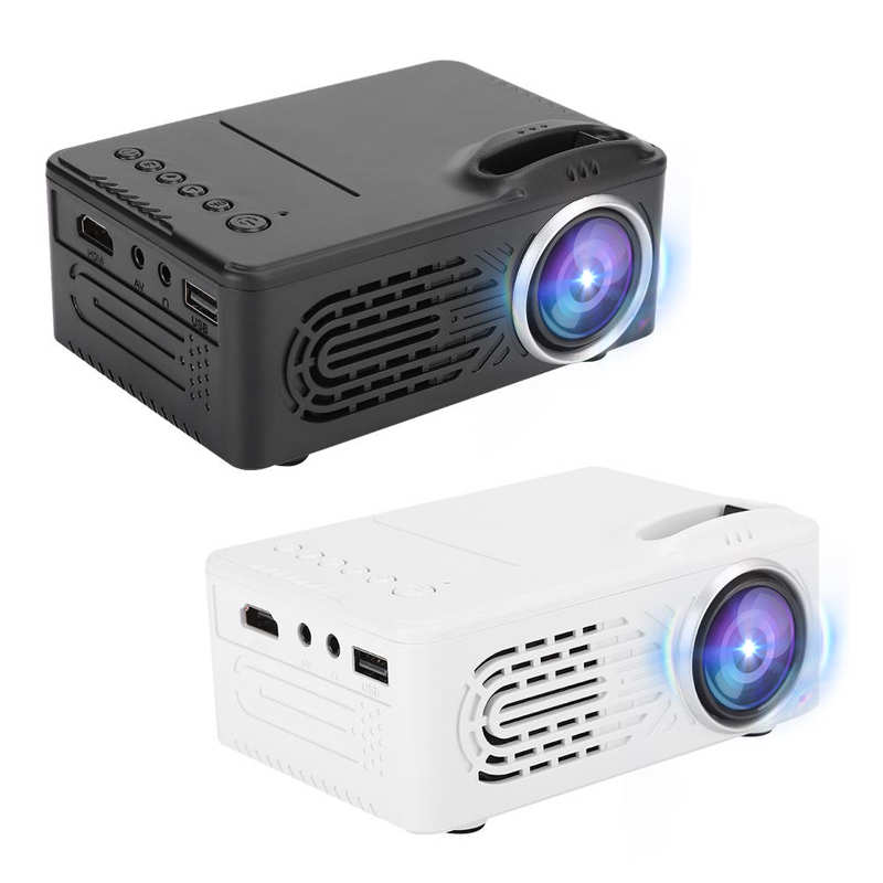 Mini Huishouden Projector Met Tft Lcd Afbeelding Led Licht Thuisgebruik Hd Draagbare Voor 1080P (Us Plug 100-240V)