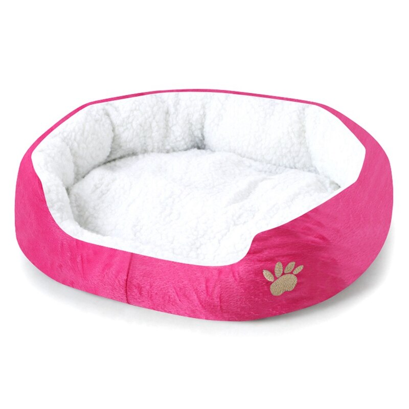 Transer Dog Bed Indoor Polka Dot Print Winter Warm Soft Fleece Pet Dog Cat Bed Mat For Small Medium Dogs: PET3165RH