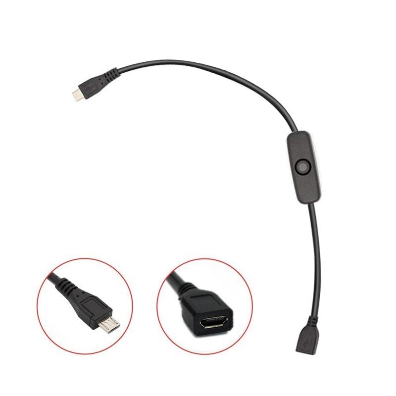 Raspberry Pi 3 4 Power Kabel Mit Auf/off Schalter Micro USB Typ C USB für Raspberry Power Kabel für Pi 3 Modell B +/B/2/null