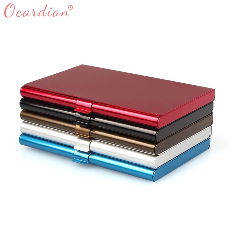 Ocardian Preferentiële Creatieve Aluminium Business Card Wallet Holder Metal Box Cover Credit