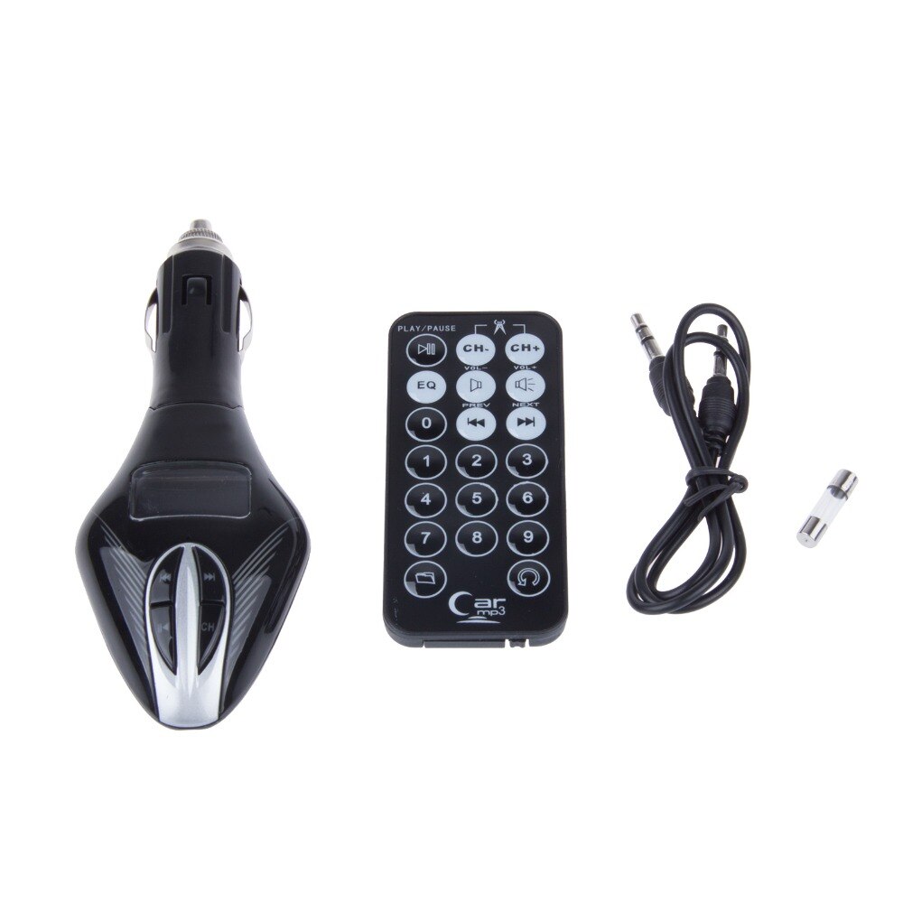 12 V Draadloze Fm-zender Auto Mp3-speler Lcd-scherm Audio Mp3-speler FM Modulator Met Afstandsbediening