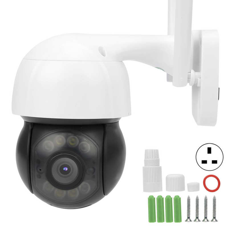 Digital Camera 3MP WiFi Camera PTZ PIR Full Color Night 2 Way Audio IP66 Waterproof CCTV 100‑240V Pan-Tilt Camera: British regulatory