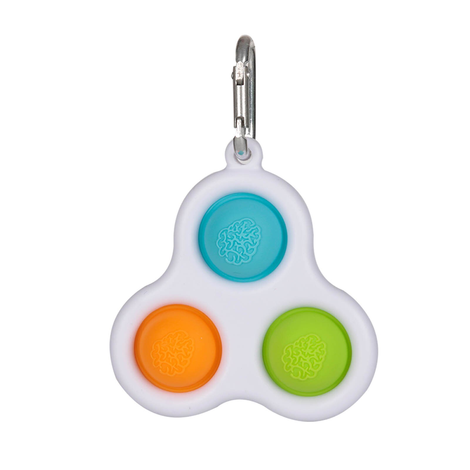 Montessori Fidget Toy Baby Early Education Finger Exercise Reliever Toys Push Keyring Montessori Fidget Toys For Adult D08: R