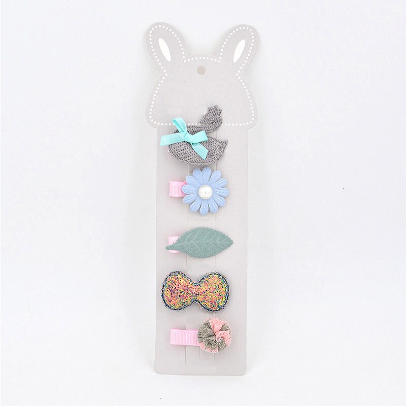 5 teile/satz Kinder Baby Haar Clips Kinder Mädchen Bögen Crown Haarnadel Haarbandjes Baby Clips Haar Zubehör Barettes Fille Enfant: Style 8