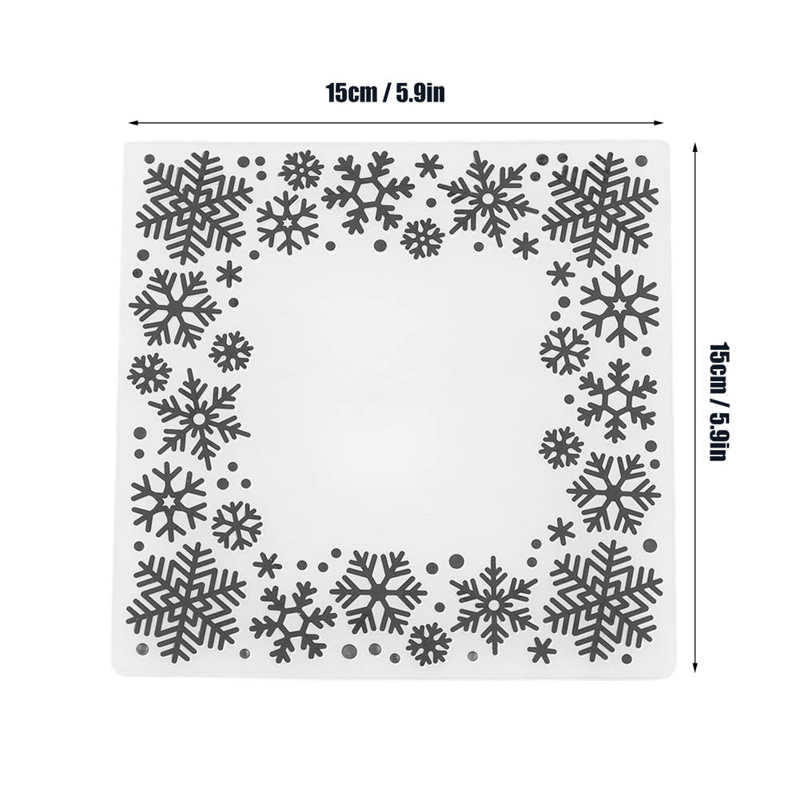 Embossing Template DIY Embossing Template Folders Wear Resistant for Invitations for Cards for Cakes