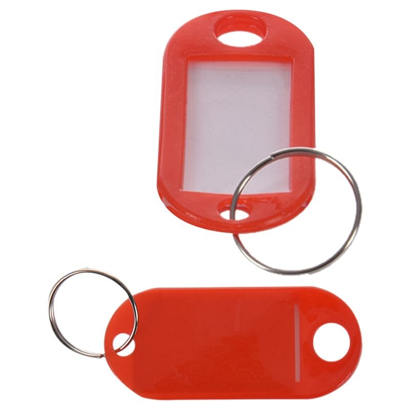 Sleutelhanger Tags -(100 Stuks Rood)