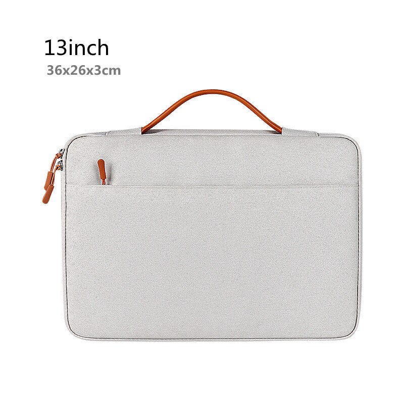 Business Tote Tablet Tas Draagbare 13/14/15 Inch Laptop Office Document Notebook Pouch Voor Vrouwen Mannen Aktetas Accessoires Item: Gray 13inch