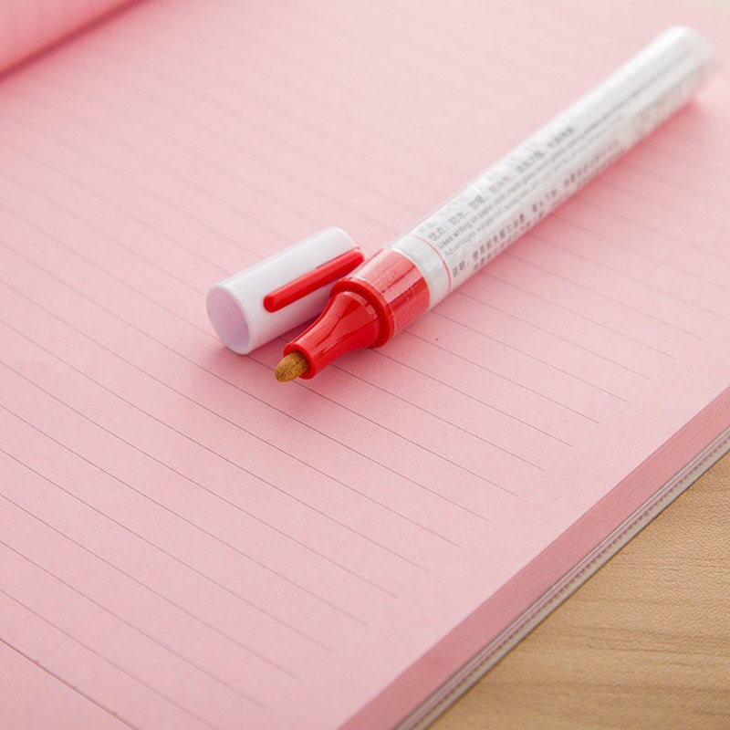 1Pcs 12 Kleuren Waterdichte Auto Tyre Loopvlak Rubber Metalen Permanente Verf Marker Pen Diy Album Prachtige Zwarte Kaart graffiti Pen