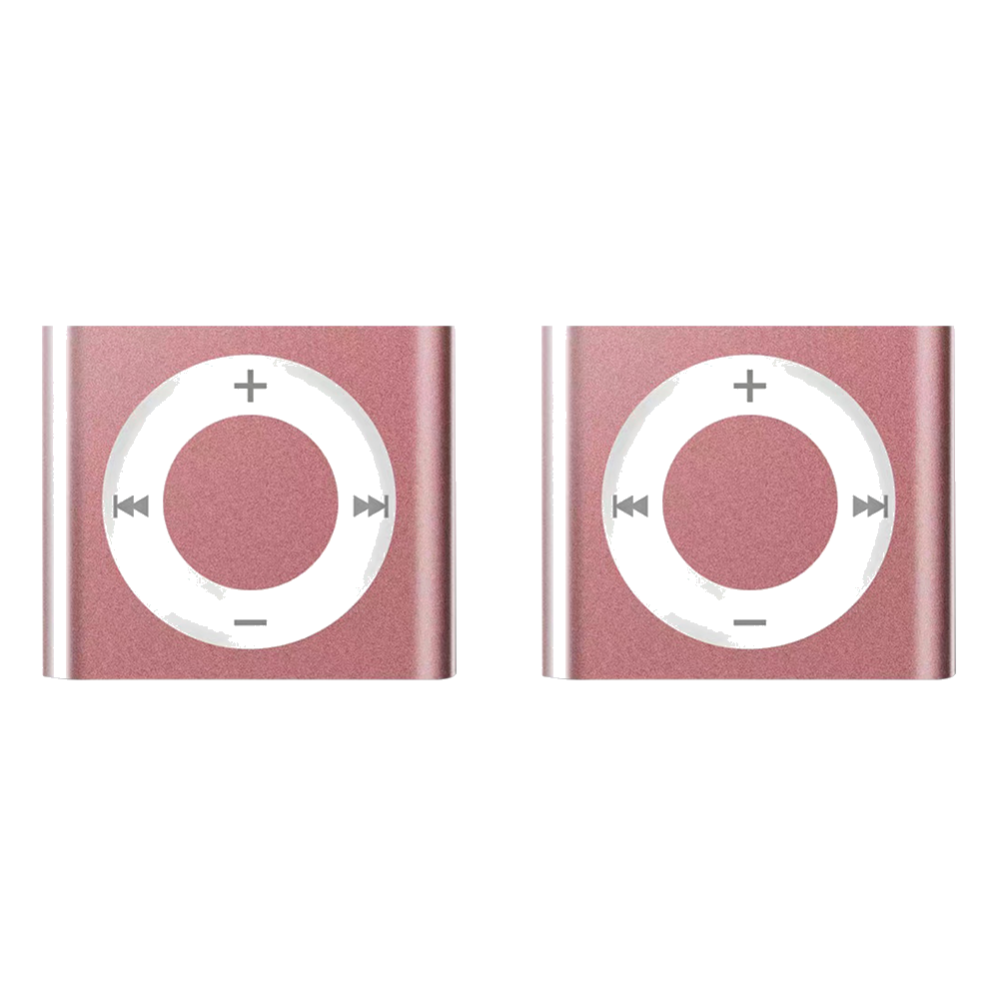 Mini-MP3-Player, Metall-Clip-on-Sportmusik-Player, 64 G-Erweiterung, 180 mAh, eingebauter Lautsprecher, Touch-Tone mit Kopfhörer für Studenten: Gold