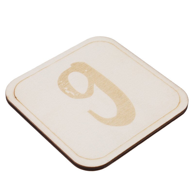 Baby Monthly Milestone Discs，Wooden Baby Markers，Engraved wooden monthly milestone plaques: 9