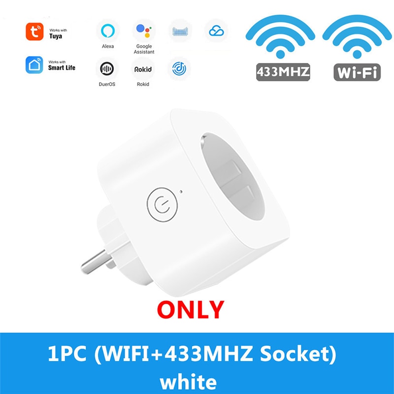 Magic WiFi Smart Plug EU Adaptor Wireless Remote Voice Control Power Energy Monitor Outlet Timer Socket For Alexa Google Home