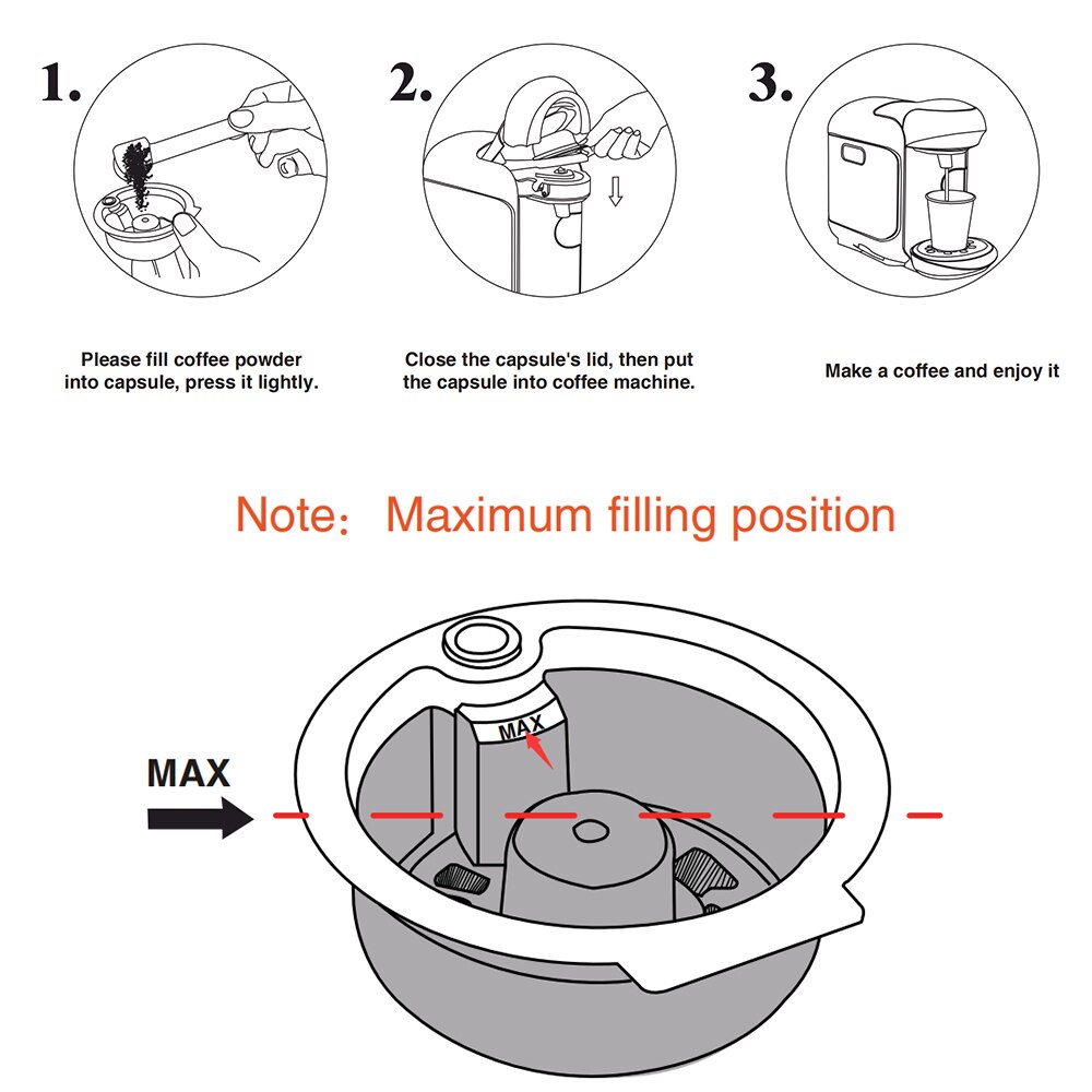Diy smak påfyllbare kaffekapsler kompatibel med b 0 sch maskin tassim 0 gjenbrukbare pod crema maker miljøvennlig