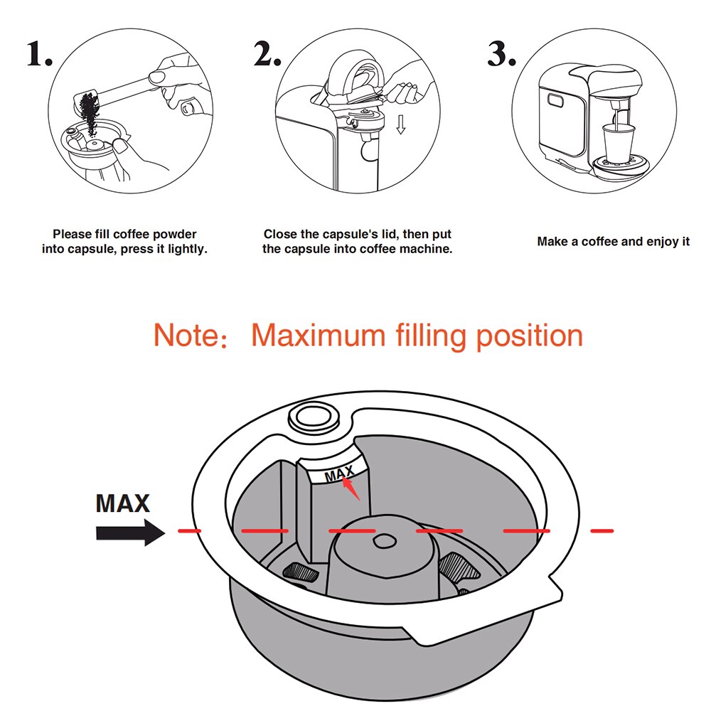 Diy smag genopfyldelige kaffekapsler kompatible med b 0 sch maskine tassim 0 genanvendelige pod crema maker miljøvenlige