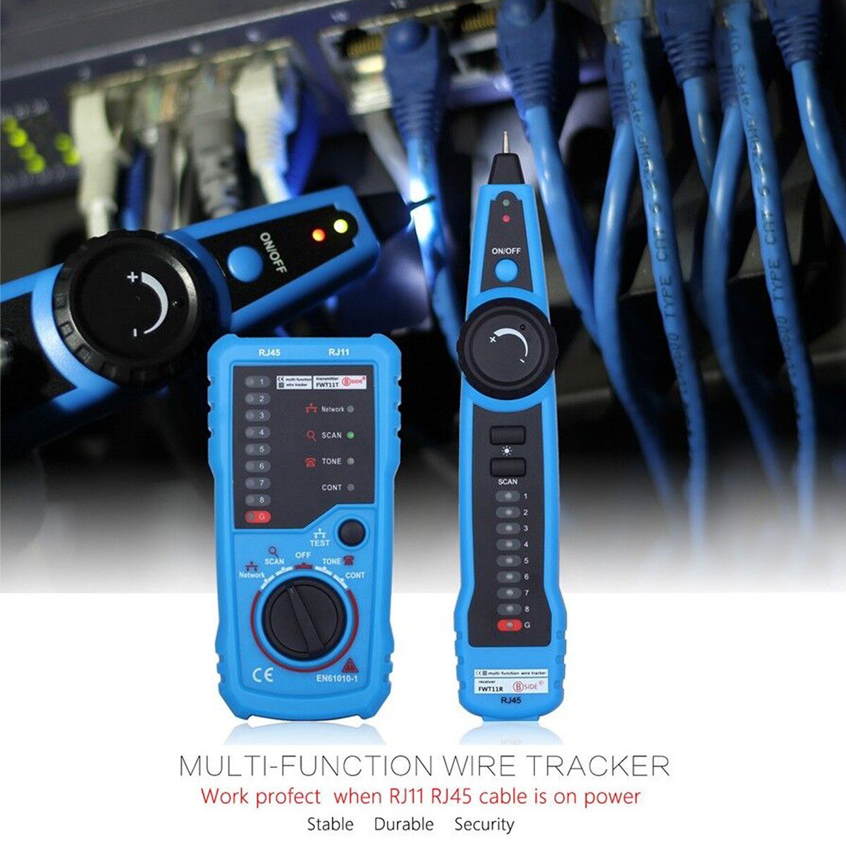 Multifunction Handheld Wire Tracker Tracer Telephone Ethernet LAN Network Cable Continuity Tester Detector Detector Line Finder
