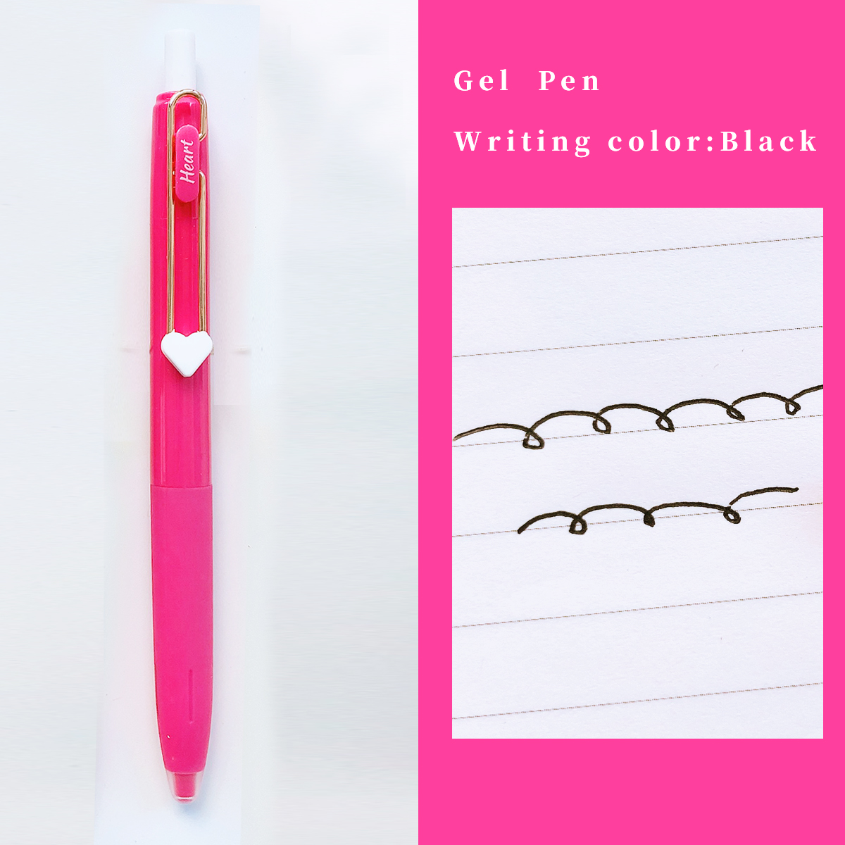 6/10 Colors Ballpoint Pen Cartoon Love 0.5mm Colorful Ink Gel Pens Silicone Kawaii Pens School Office Supplies Korean Stationery: green