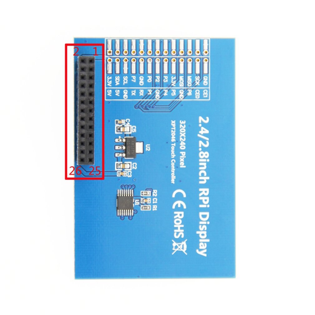 2.4inch RPi Display 2.4in TFT SPI Serial LCD Resolution 320*240 2.4inch LCD Display Module with Touch LED Backlight