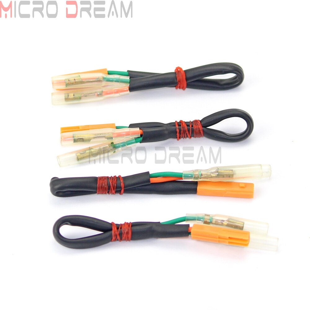 2 Pin Plug Turn Signal OEM Indicators Wire Adapter Plugs Universal for Honda CB/CBR 400 600 650 1000 RR/X/F VT VTX1300 VTX1800