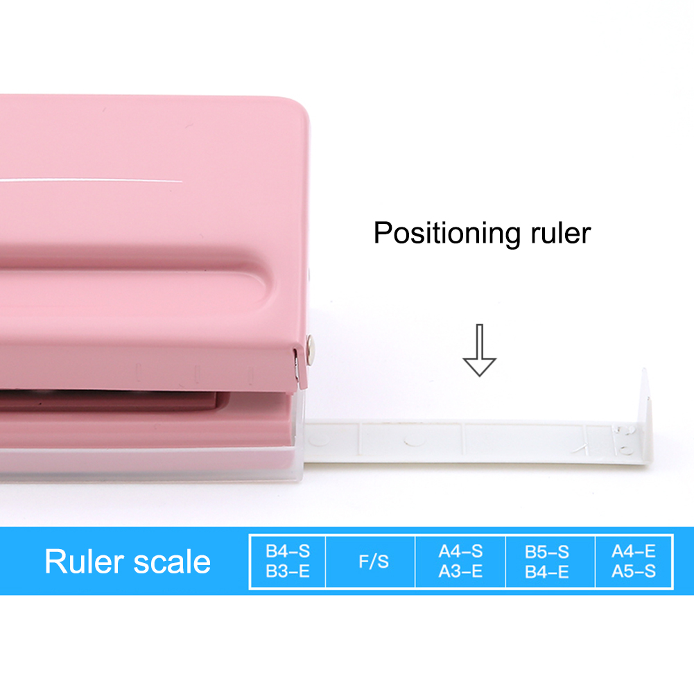 Paper Adjustable Stapler 6 Holes Loose-Leaf Standard Puncher Paper Home Office Binding Supplies Student Stationery Equipment
