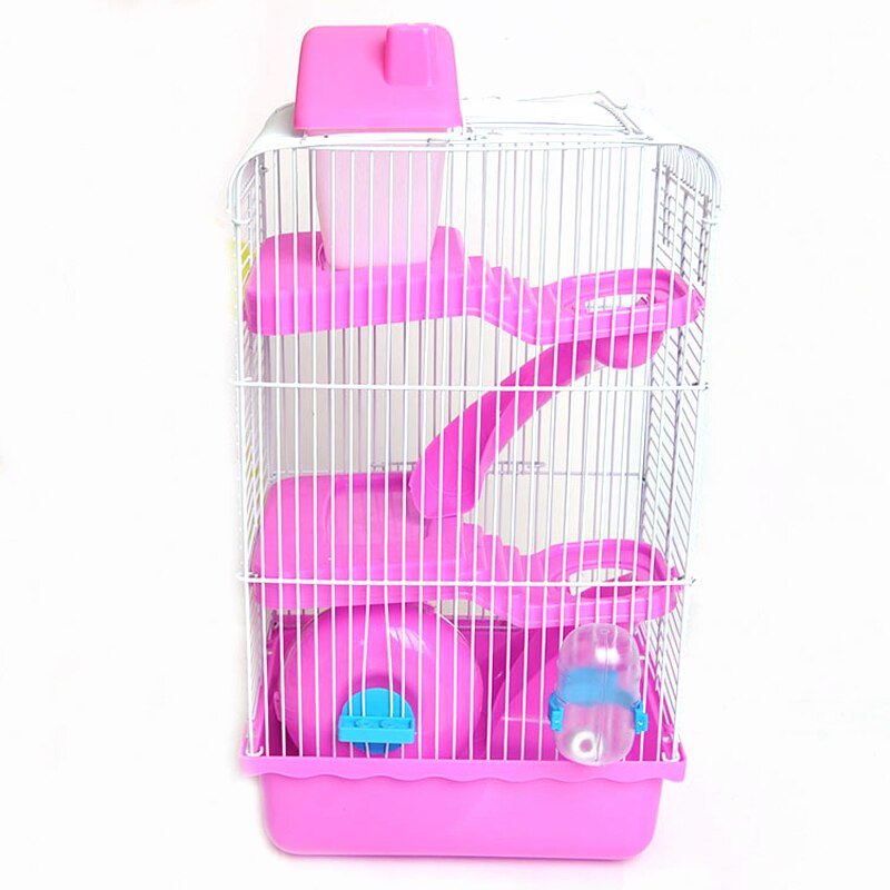 small pet three layers Deluxe plastic hamster cage hamster bed/house cage Animal Guinea Pig cages for hamsters In A House Toy