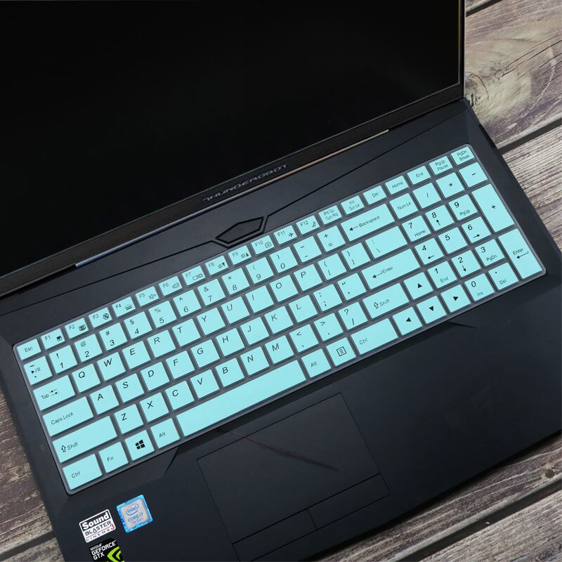 Gigabyte sabre 15 & saber 17 15- k / aorus 5 pelaamiseen 15 15.6 17.3 tuuman silikoninen kannettavan tietokoneen näppäimistön kansi ihonsuoja: Valkoinen sininen